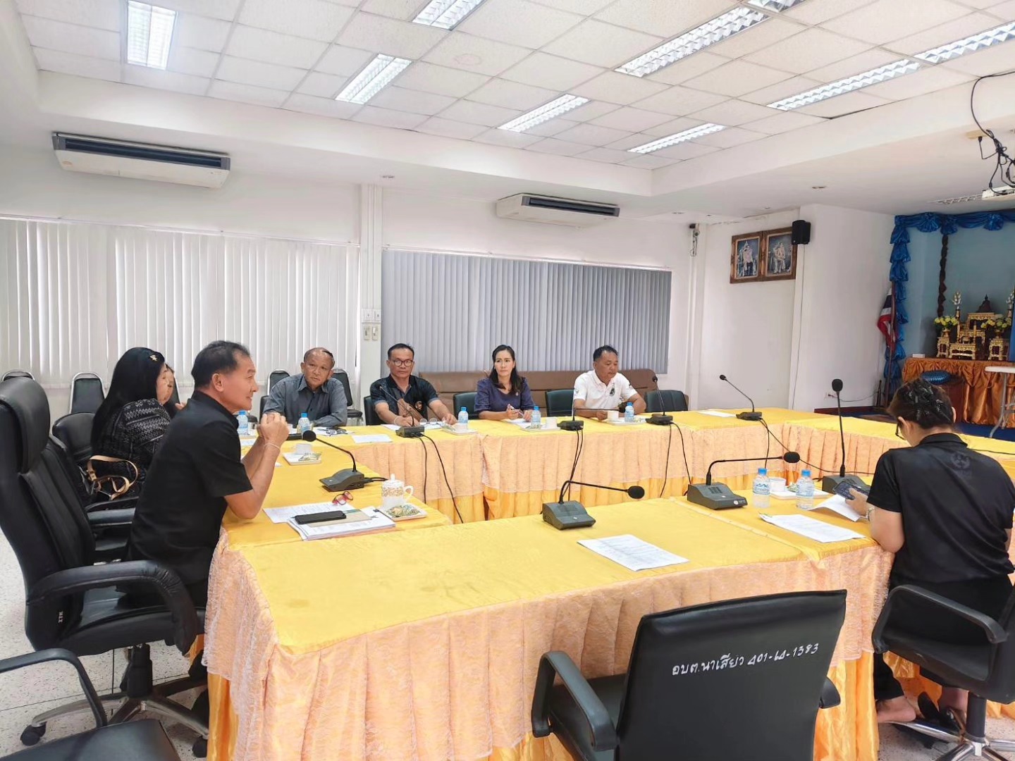 ประชุมคณะกรรมการช่วยเหลือประชาชนขององค์การบริหารส่วนตำบลนาเสียว