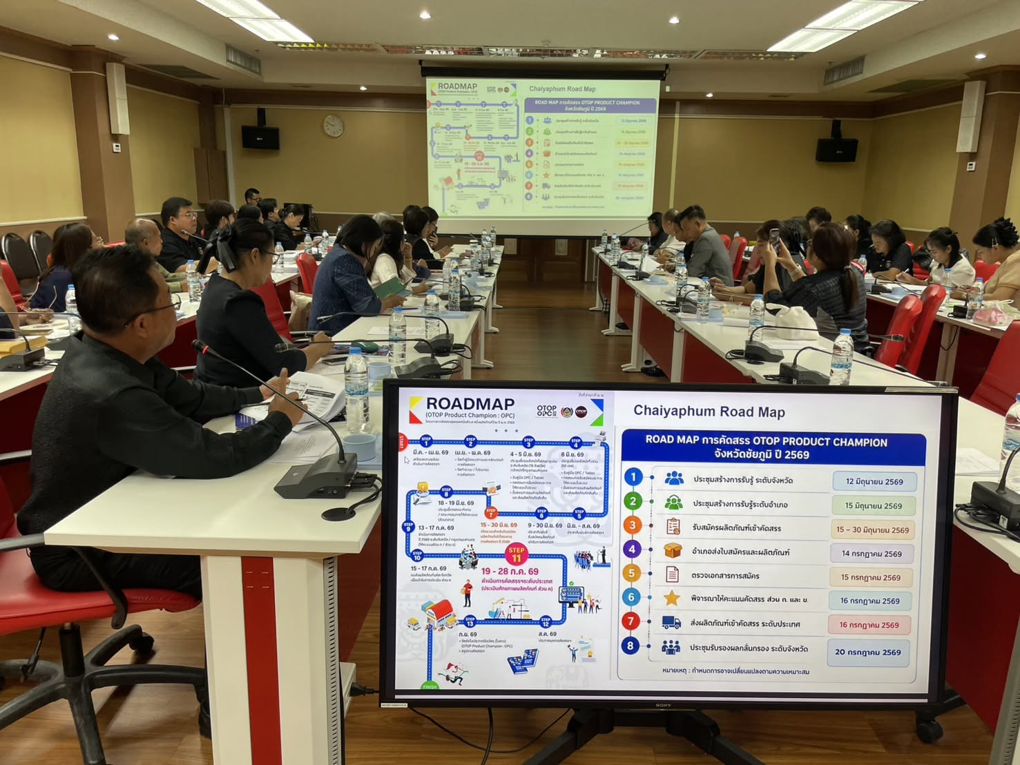 ประชุมชี้แจงกลไก กระบวนการ และหลักเกณท์การคัดสรรสุดยอดหนึ่งตำบล หนึ่งผลิตภัณฑ์ไทย